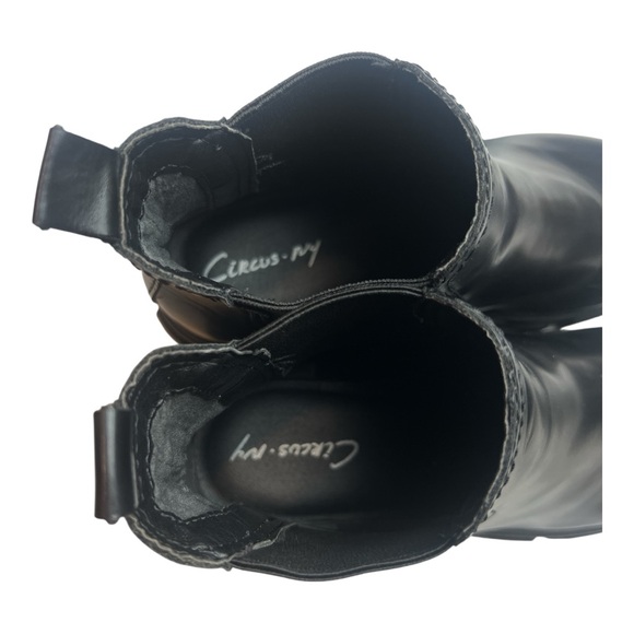 Circus by Sam Edelman Womens Black Darielle Lug Sole Platform Ankle Boots SZ 9 - Picture 6 of 9
